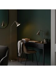 Gallery Home Bright Nickel Hal Table Lamp - Image 6 of 9