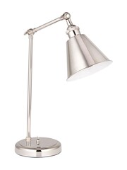 Gallery Home Bright Nickel Hal Table Lamp - Image 9 of 9