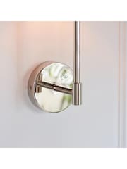 Gallery Home Bright Nickel Sancerre Wall Light - Image 3 of 6