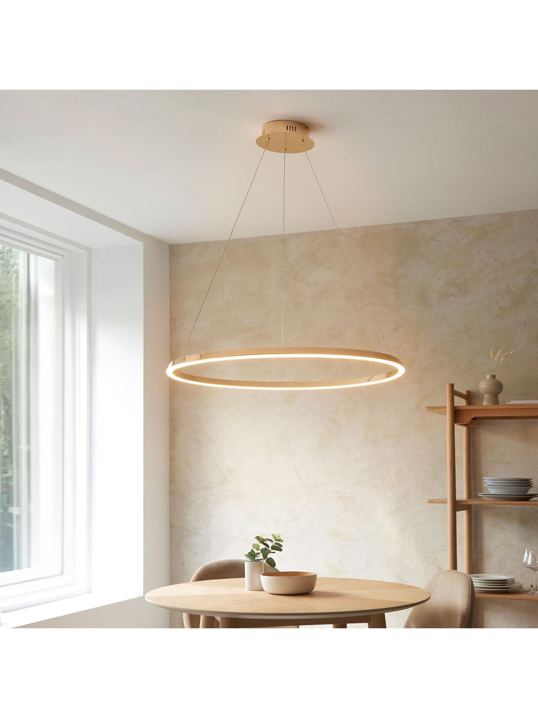 Endon Collection Lighting Staten Pendant Light Gold - Gold - Image 5