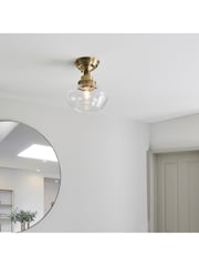 Gallery Home Antique Brass Camberley 1 Light Ceiling Light - Image 4 of 6