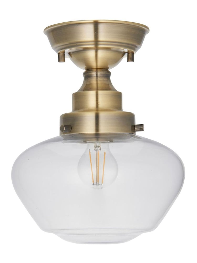 Gallery Home Antique Brass Camberley 1 Light Ceiling Light - Image 6 of 6
