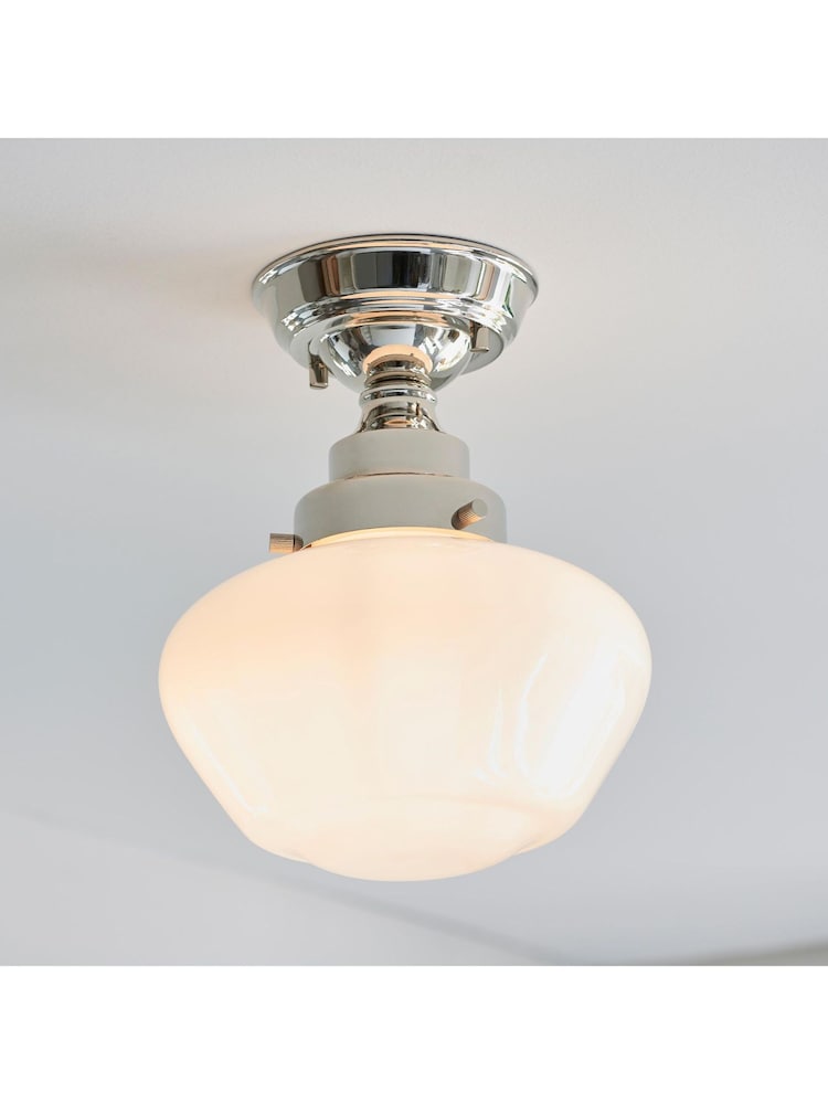Gallery Home Bright Nickel Camberley 1 Light Ceiling Light - Image 2 of 4 Gallery Home Bright Nickel Camberley 1 Light Ceiling Light - Image 2 of 4
