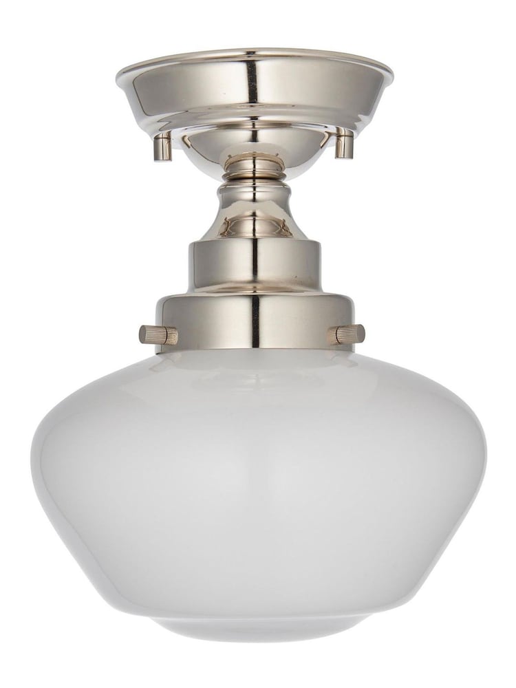 Gallery Home Bright Nickel Camberley 1 Light Ceiling Light - Image 4 of 4