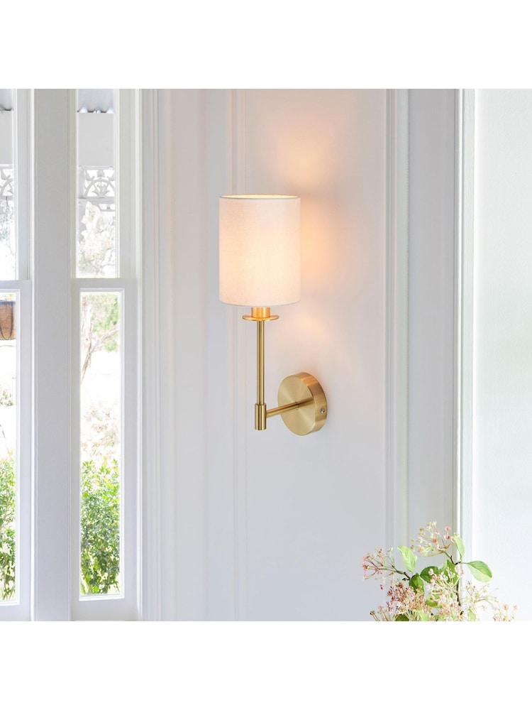 Gallery Home Satin Brass Sancerre Wall Light - Image 1 of 6