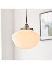 Gallery Home Bright Nickel Camberley Pendant Ceiling Light - Image 2 of 5