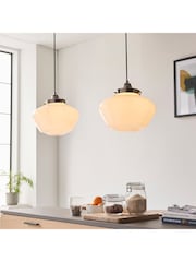 Gallery Home Bright Nickel Camberley Pendant Ceiling Light - Image 3 of 5