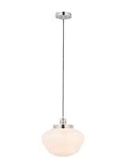 Gallery Home Bright Nickel Camberley Pendant Ceiling Light - Image 4 of 5