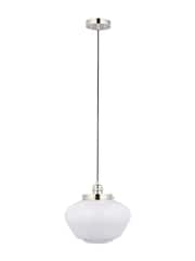 Gallery Home Bright Nickel Camberley Pendant Ceiling Light - Image 5 of 5