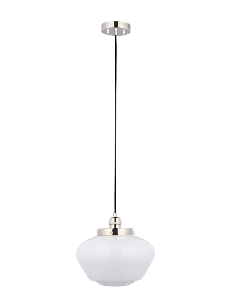 Gallery Home Bright Nickel Camberley Pendant Ceiling Light - Image 5 of 5