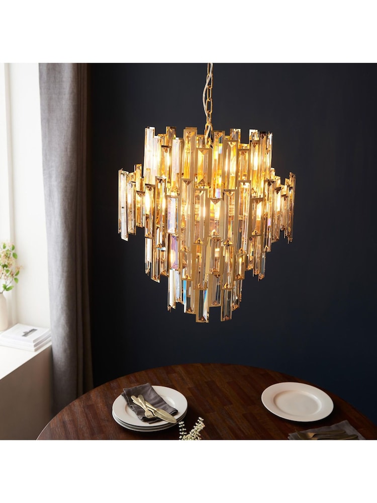Gallery Home Gold Viviana 12 Light Pendant Ceiling Light - Image 1 of 8 Gallery Home Gold Viviana 12 Light Pendant Ceiling Light - Image 1 of 8