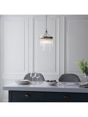 Gallery Home Antique Brass Marietta 1 Pendant Ceiling Light - Image 1 of 10