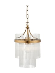 Gallery Home Antique Brass Marietta 1 Pendant Ceiling Light - Image 10 of 10