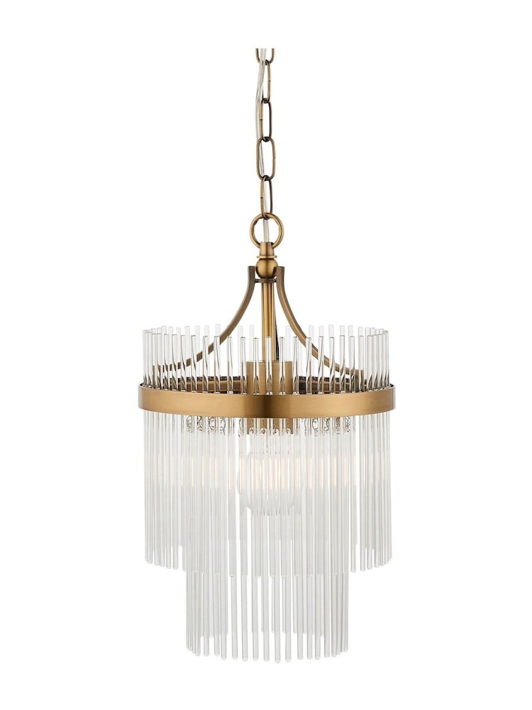Gallery Home Antique Brass Marietta 1 Pendant Ceiling Light - Image 10 of 10