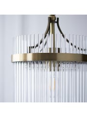 Gallery Home Antique Brass Marietta 1 Pendant Ceiling Light - Image 7 of 10