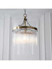 Gallery Home Antique Brass Marietta 1 Pendant Ceiling Light - Image 8 of 10