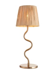 Gallery Home Aged Brass Wriggle Table Lamp - Image 5 of 6