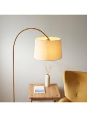 Gallery Home Warm Brass Carlson Floor Light - Image 3 of 5