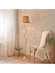 Gallery Home Aged Brass Wriggle Floor Light - Image 2 of 9