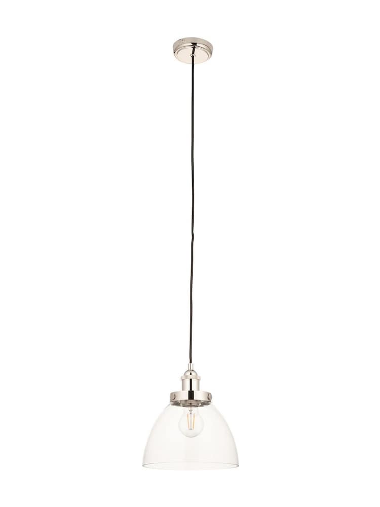Gallery Home Bright Nickel Hansen 1 Light Pendant Ceiling Light - Image 7 of 7 Gallery Home Bright Nickel Hansen 1 Light Pendant Ceiling Light - Image 7 of 7