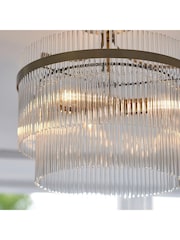 Gallery Home Antique Brass Marietta Light 3 Ceiling Light - Image 5 of 8