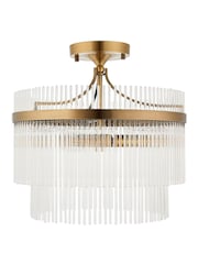 Gallery Home Antique Brass Marietta Light 3 Ceiling Light - Image 8 of 8