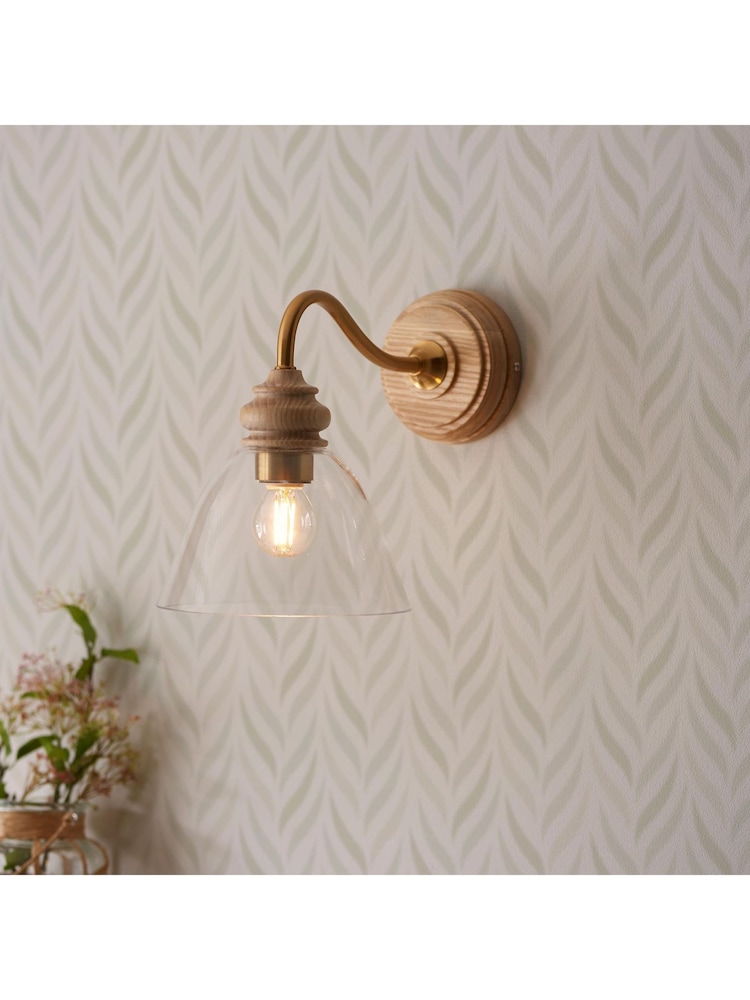 Gallery Home Natural Ash Cotswold Wall Light - Image 2 of 6