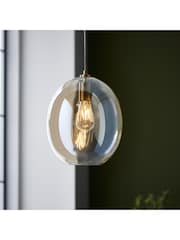 Gallery Home Satin Brass Kelda Shaped Pendant Ceiling Light - Image 1 of 8