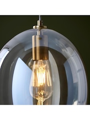 Gallery Home Satin Brass Kelda Shaped Pendant Ceiling Light - Image 3 of 8