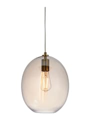 Gallery Home Satin Brass Kelda Shaped Pendant Ceiling Light - Image 6 of 8