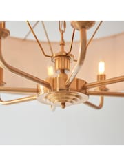Gallery Home Vintage Brass Highclere 8 Pendant Ceiling Light - Image 4 of 8