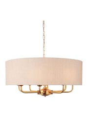 Gallery Home Vintage Brass Highclere 8 Pendant Ceiling Light - Image 6 of 8