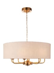 Gallery Home Vintage Brass Highclere 8 Pendant Ceiling Light - Image 7 of 8