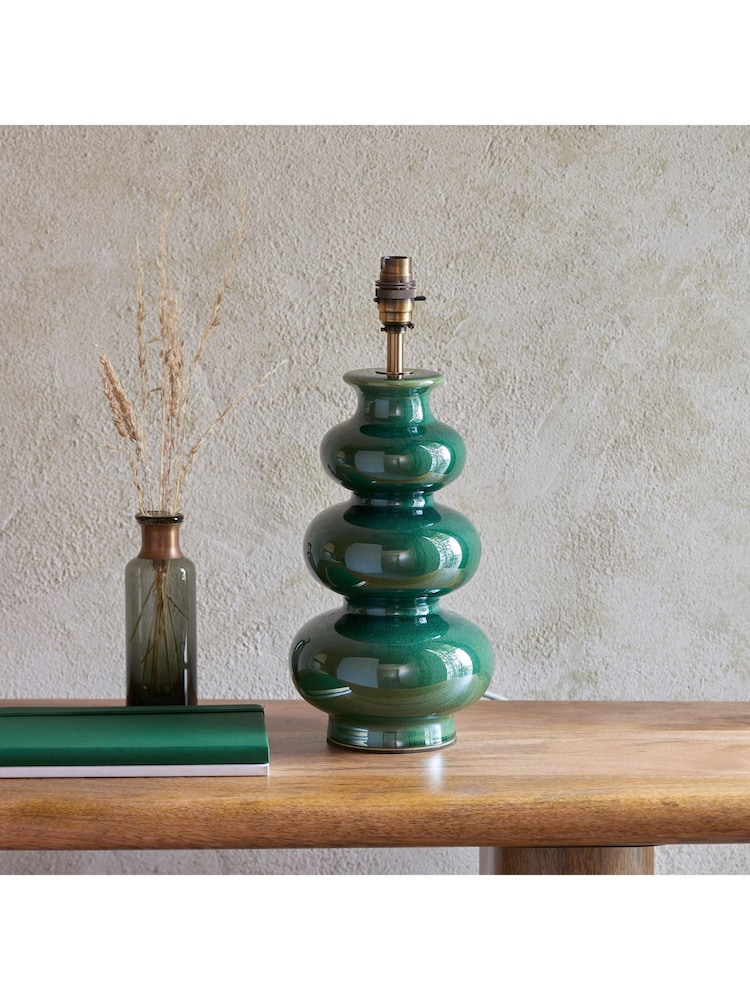 Gallery Home Gloss Green Monroe Table Lamp - Image 1 of 5