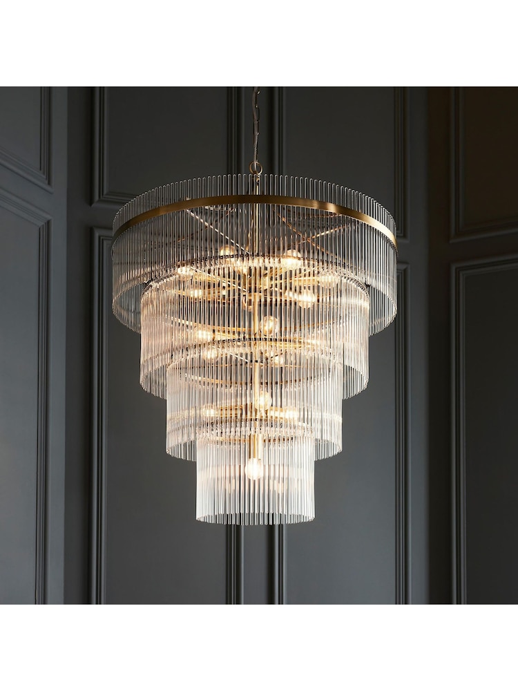 Gallery Home Antique Brass Marietta 16 Light Pendant Ceiling Light - Image 1 of 8