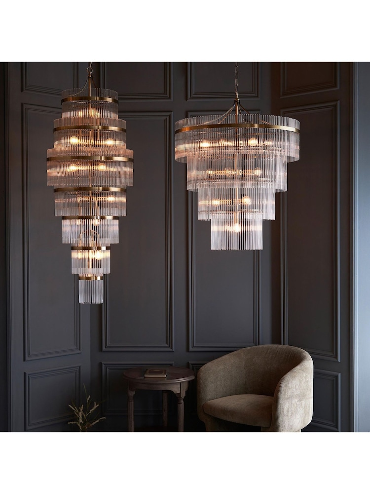 Gallery Home Antique Brass Marietta 16 Light Pendant Ceiling Light - Image 2 of 8