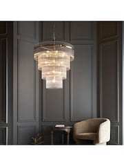 Gallery Home Antique Brass Marietta 16 Light Pendant Ceiling Light - Image 3 of 8