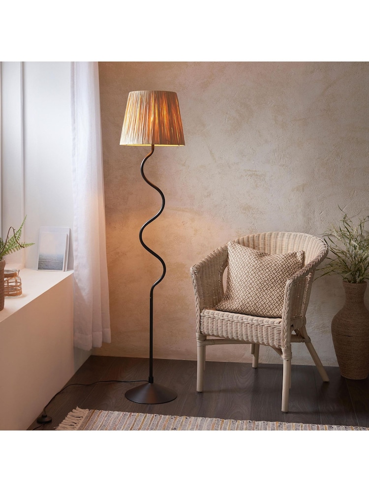 Gallery Home Black Wriggle Floor Light - Image 1 of 6