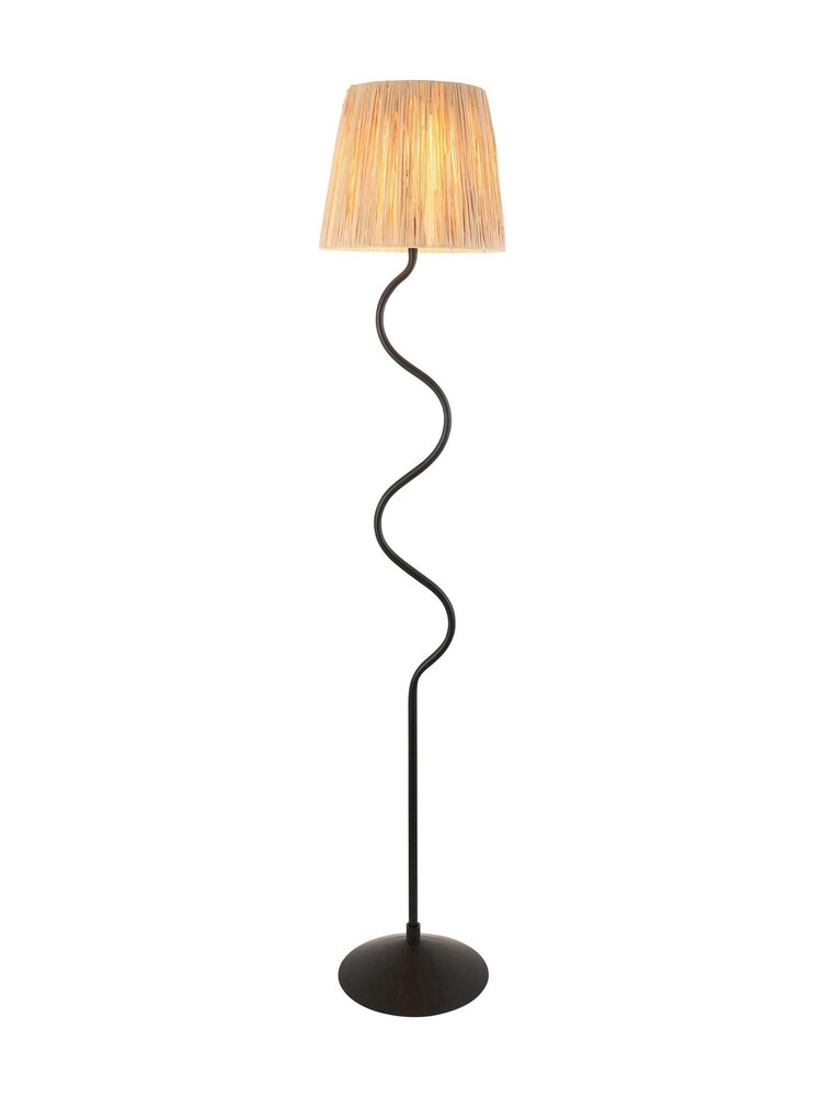 Gallery Home Black Wriggle Floor Light - Image 6 of 6