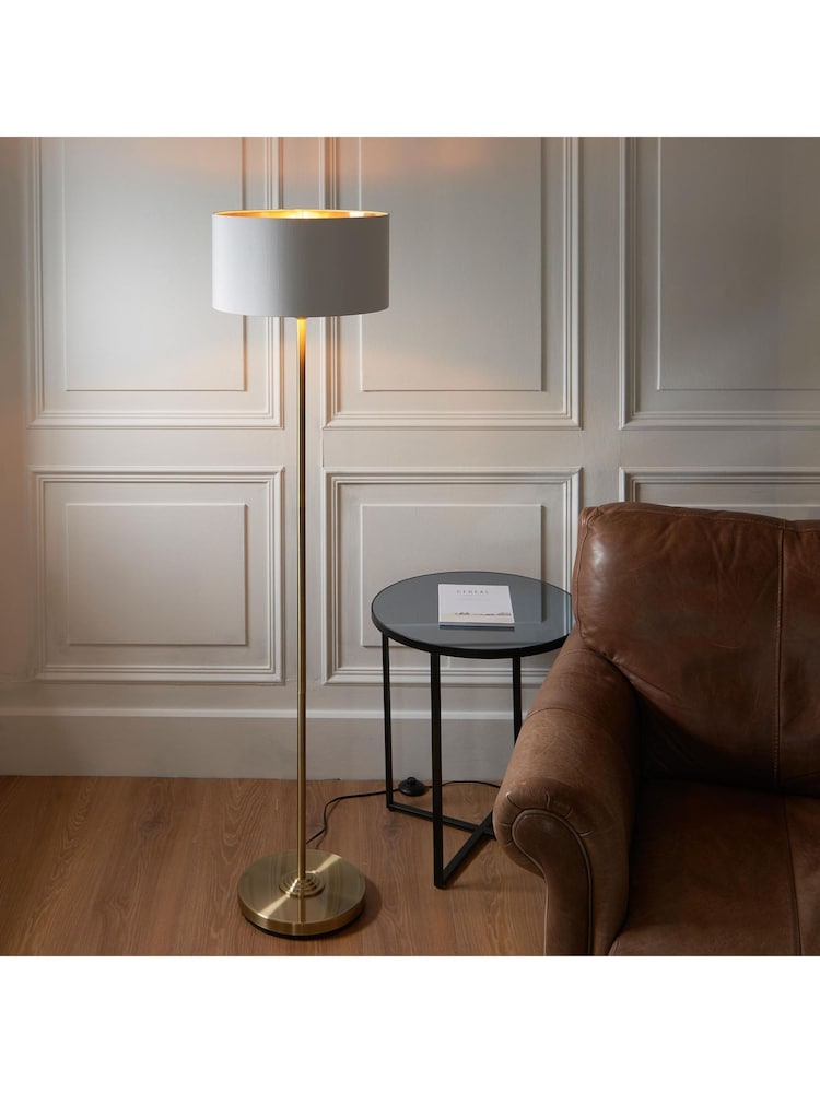 Gallery Home Antique Brass Highclere Floor Light - Image 1 of 6
