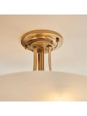 Gallery Home Brass Welles 3 Light Ceiling Light - Image 3 of 7