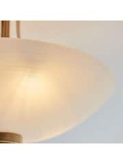 Gallery Home Brass Welles 3 Light Ceiling Light - Image 4 of 7
