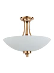 Gallery Home Brass Welles 3 Light Ceiling Light - Image 7 of 7
