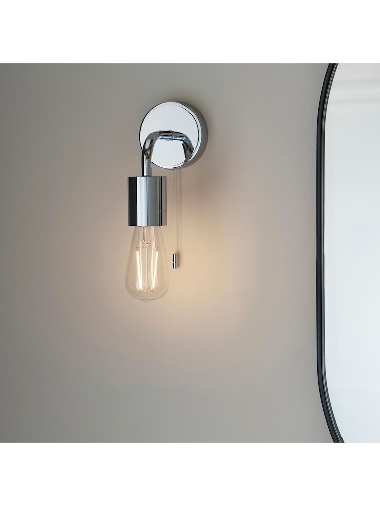Gallery Home Chrome Modern Wall Light - Image 1 of 6