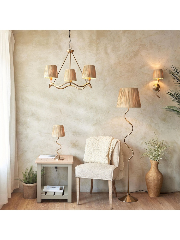 Gallery Home Aged Brass Wriggle Wall Light - Image 2 of 7