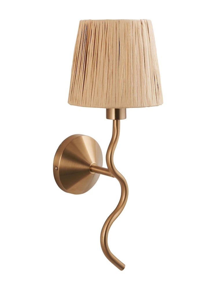Gallery Home Aged Brass Wriggle Wall Light - Image 7 of 7