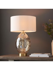Gallery Home Champagne Elin Dimple Table Lamp - Image 1 of 5