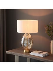 Gallery Home Champagne Elin Dimple Table Lamp - Image 2 of 5