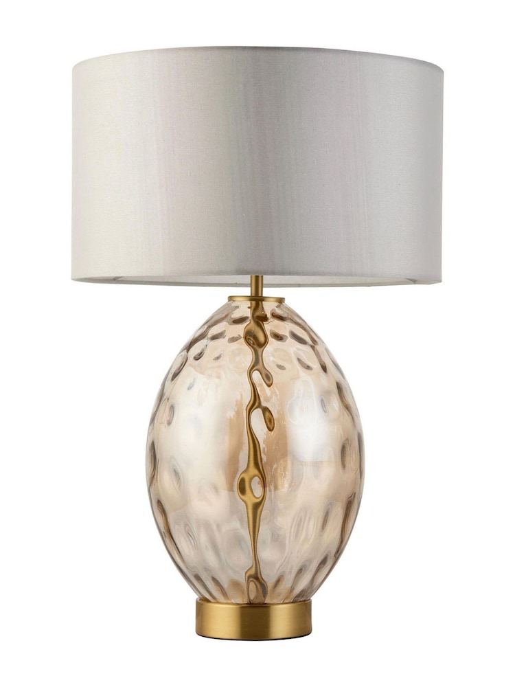 Gallery Home Champagne Elin Dimple Table Lamp - Image 5 of 5