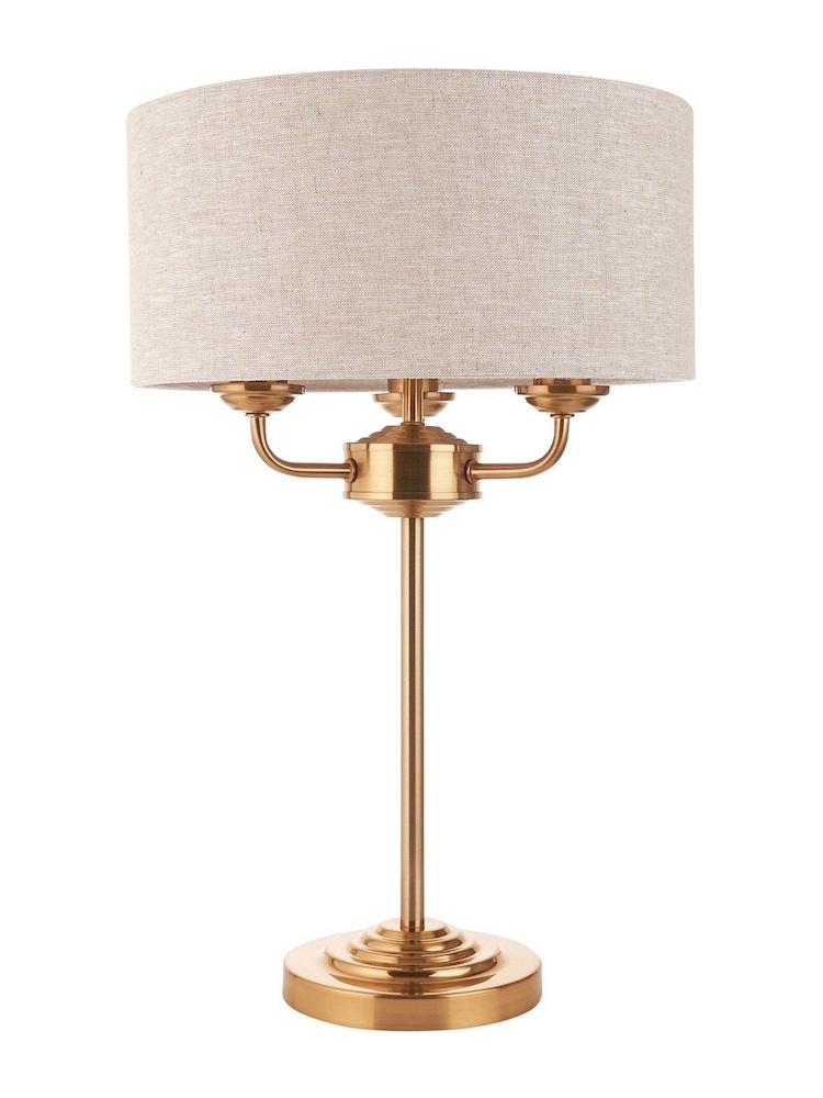 Gallery Home Vintage Brass Highclere Table Lamp - Image 7 of 7